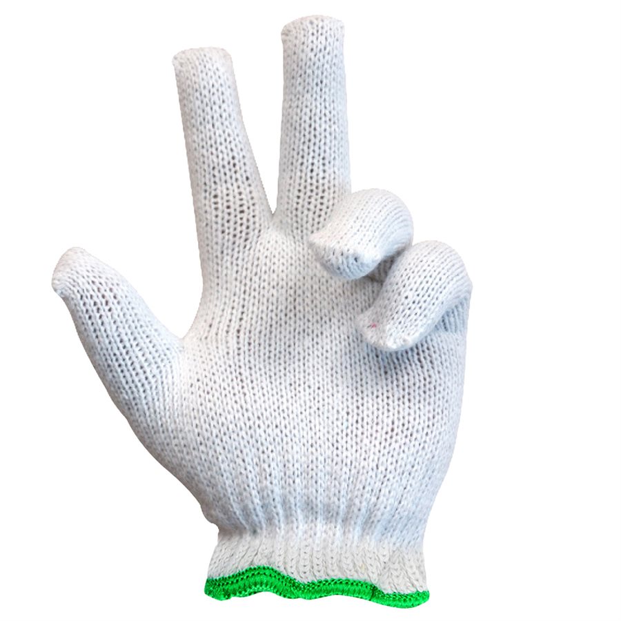 TOOLWAY Gants de travail en tricot de coton, grand, paquet de 12 105522