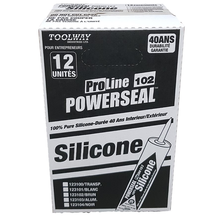 100% Silicone Window & Door Sealant - Clear - Transparent - 290ml