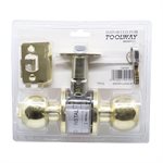 Door Lock Knob Entry Polished Brass KA4