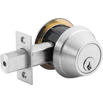 Deadbolt Single Cylinder Satin Chrome (Commercial)