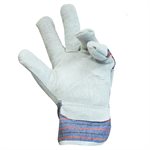 1dz. Des Gants En Cuir Refendu Avec Doublure Laine Polaire (U)