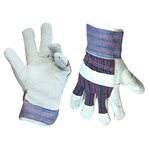 1dz. Des Gants En Cuir Refendu Avec Doublure Laine Polaire (U)