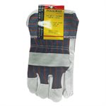 1dz. Des Gants En Cuir Refendu Avec Doublure Laine Polaire (U)