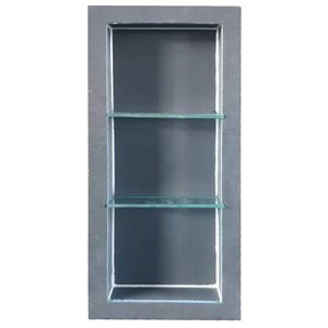 XPS Foam Shower Niche With 2-Glass Shelves 12in x 3.5in x 32in