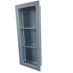 XPS Foam Shower Niche With 2-Glass Shelves 12in x 3.5in x 32in