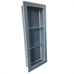 XPS Foam Shower Niche With 2-Glass Shelves 12in x 3.5in x 32in