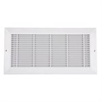 Grille Murale En Plastique 8po x 14po Blanc