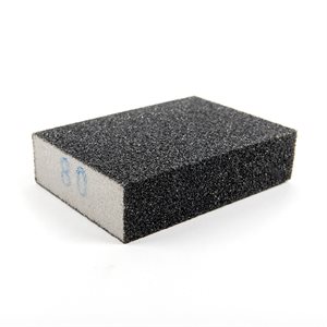 Sanding Sponge 4inx3inx1in (80 Grain Size) Silicon Carbide