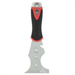 Putty Knife Scraper 3in1 SS Rubberized Handle