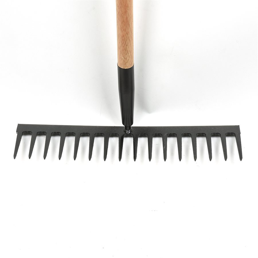 Levelling Rake 54in 16-tine HD Forged Steel Wood Handle