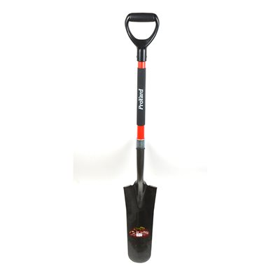 Drain / Transplanting Spade 45-1 / 2in x 6in Blade Fibreglass D-Handle