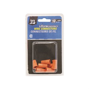 10PK Twist On Wire Connector #31 (S) Orange