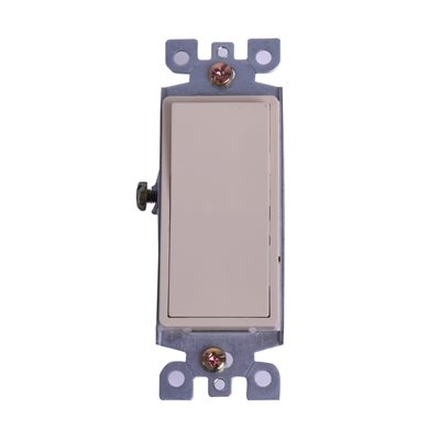 Decora Switch Single Pole 15Amp Ivory