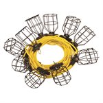 Guirlande Lumineuse Industrielle à LED 10 Cages SJTW 14 / 3 100pi + Ampoules A19