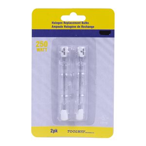 2PK Ampoule Halogène de Remplacement à Intensité Variable R7S de 78mm Blanc Chaud 250W