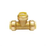 Push-Fit Pex Brass Tee 3 / 4 x 3 / 4 x 3 / 4in Lead-Free