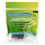 10PK Pex Poly Crimp Rings 1 / 2in Black