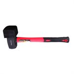 Rubber Mallet-Sledge Hammer w / Fiberglass Handle 4lb Black