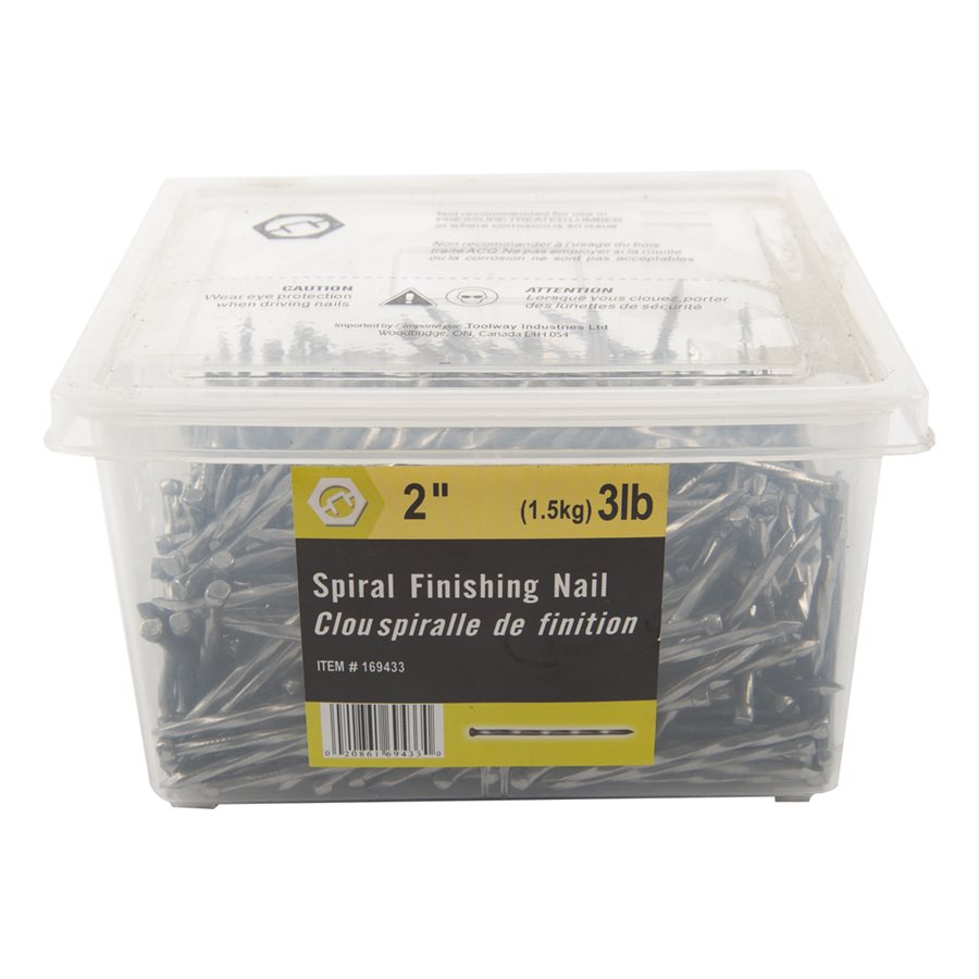 Spiral Finishing Nail 2in 3lbs 1 5kg Pk