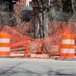 Warning Barrier Fence Heavy Duty Diamond Mesh 4ft x 50ft Orange