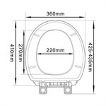 Toilet Seat Round with Cover White