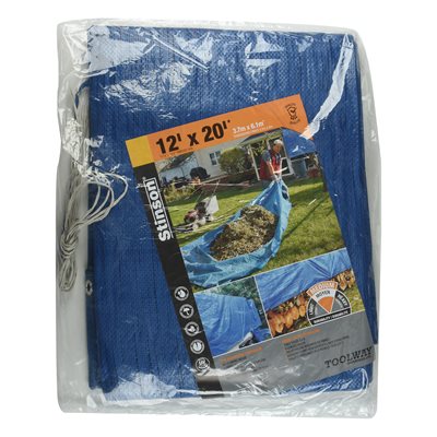 Tarpaulin 12ft x 20ft Blue