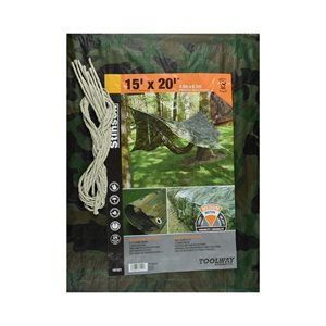 Tarpaulin 15ft x 20ft Camouflage