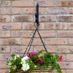 Wallmount Bracket for Hanging Basket 12in Black