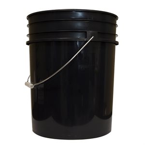 Seau En Plastique 5 Gallon Noir