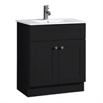 Newport Vanity and Basin 2-Door 30x18x34" Chocolate