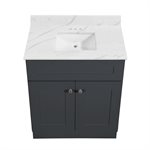 Newport Vanity Bottom 2-Door 30in x 21in Dark Grey