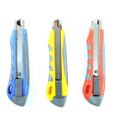 3PC Utility Knife 18mm Snap-Off Blade Set