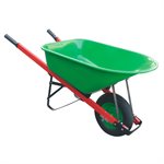 Homeowner Wheelbarrow 5 cu.ft Steel Tray Air Tire Steel Handle