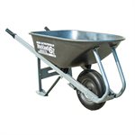 Wheelbarrow EZ Roll & Dump 6 cu.ft. Steel Tray Flat-Free Tire Steel Handle