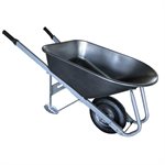 Wheelbarrow EZ Roll & Dump 6 cu.ft. Steel Tray Air Tire Steel Handle