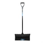 Snow Shovel 21" Poly Blade Steel Handle D-grip 49-1 / 2"