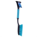 Snow Brush Comfort Grip Plastic Handle with Ice Scraper 25in