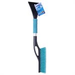 Snow Brush Aluminum Grip Handle with Ice Scraper 24in