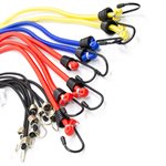 12PK Tie Down Bungee Stretch Cord in Tube Assorted