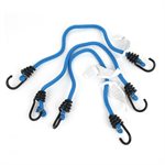 3PK Tie Down Bungee Stretch Cord 18in Blue