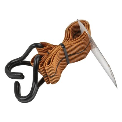 Tie Down Flat Stretch Strap with J-Hooks 2in x 36in Orange