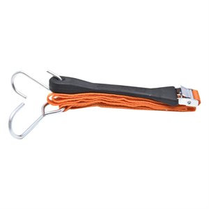 2PK Adj. Tie Down Strap w / Cam Buckle & J+S Hooks 1in x 4ft