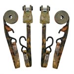 2PK Tie Down Ratchet 1in x 15ft 500lb Camouflage