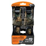 2PK Tie Down Ratchet 1in x 15ft 500lb Camouflage