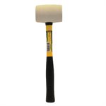 Rubber Mallet With Fiberglass Handle 16oz White