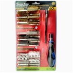 20PC Pipe Cleaning Brushes Kit Hex Shank 1 / 4in