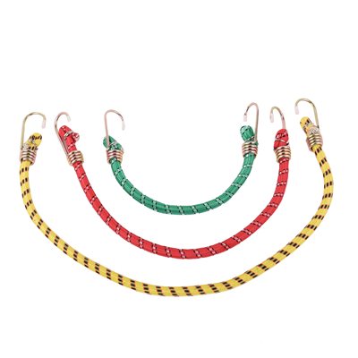 6PK Tie Down Braided Bungee Stretch Cord Assorted