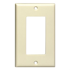 Decora Duplex GFCI Wall Plate 1-Gang Ivory