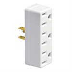 Adaptateur Triple 3 Fils Blanc