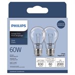 2PK Bulb A15 Incandescent Fan / Garage E26 Base 60W